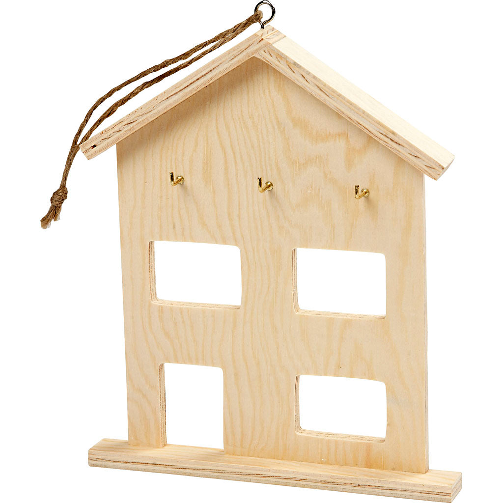 Creativ Company Schlüsselschrank aus Holz mit 3 Haken