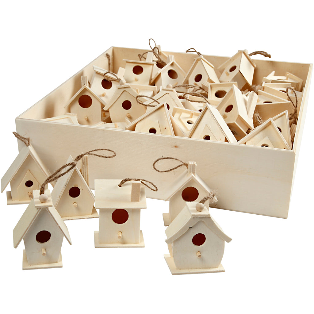 Creativ Company Vogelhaus, H: 7 cm, 6x10 Stück 1 Karton