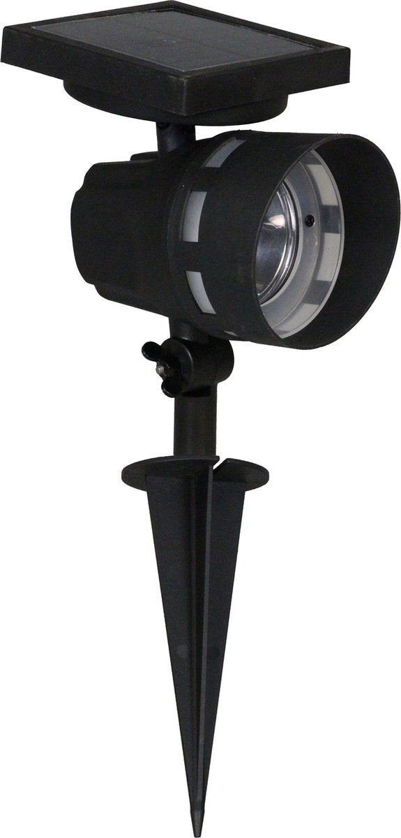 Luxform - montana - solar intelligent hybride - prikspot - zwart - 50 lumen - werkend op zonne energie