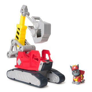 Mega-Grabkran von Rubble Crew Chargers, Spielzeug-LKW mit Ladegerät-Figur und 2 abnehmbaren Werkzeugen, Paw Patrol-Spielzeug