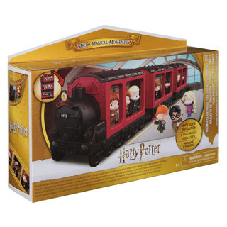 Zauberwelt Harry Potter, Micro Magic Moments Hogwarts Express Tragetasche für Sammelfiguren mit 3 Figuren
