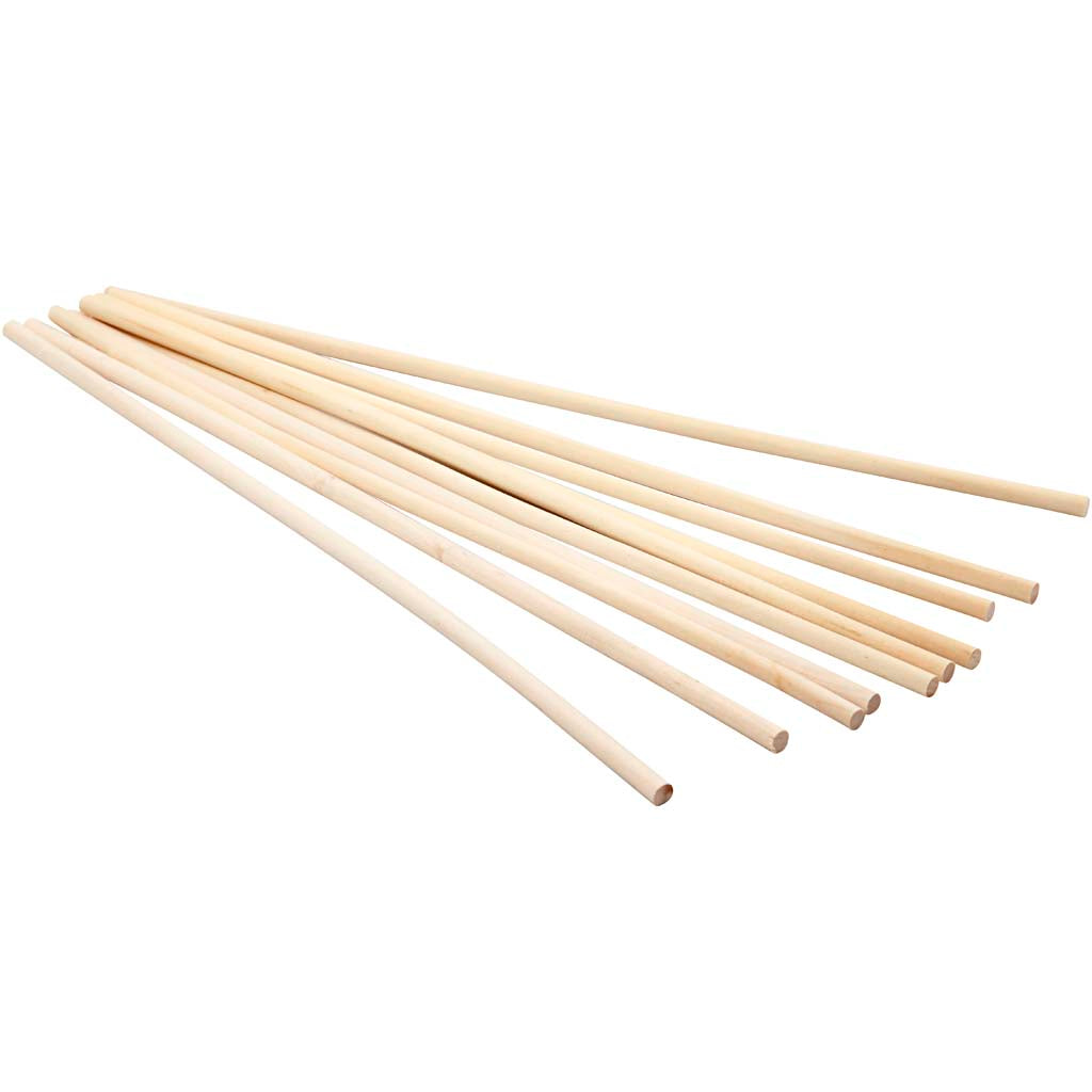 Creativ Company Blumenstäbchen, L: 30 cm, D 6 mm, 10 Stück, 1 Box