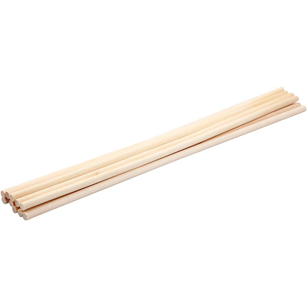 Creativ Company Blumenstäbchen, L: 30 cm, D 6 mm, 10 Stück, 1 Box