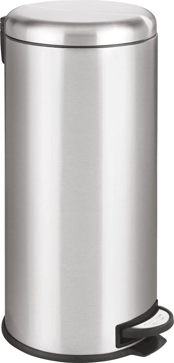 Wenko Treteimer Leman 30 Liter Edelstahl matt - Easy-Close-Deckel - Mülleimer - Mülleimer - Mülleimer - Mülleimer