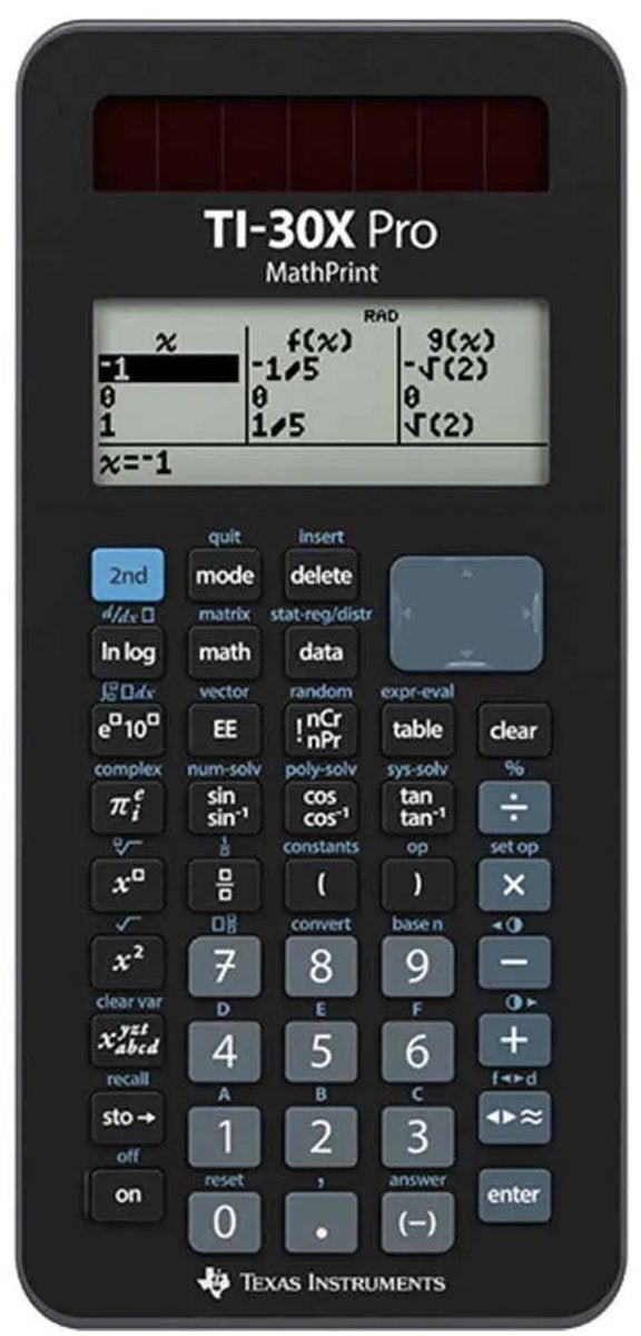 Texas Instruments ti-30x pro mathprint cas wissenschaftlicher Taschenrechner