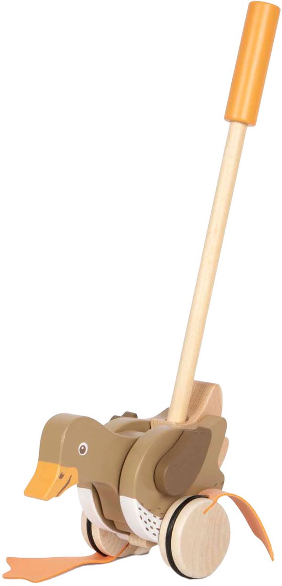Small Foot - Schiebefigur Ente aus Holz mit beweglichem Kopf