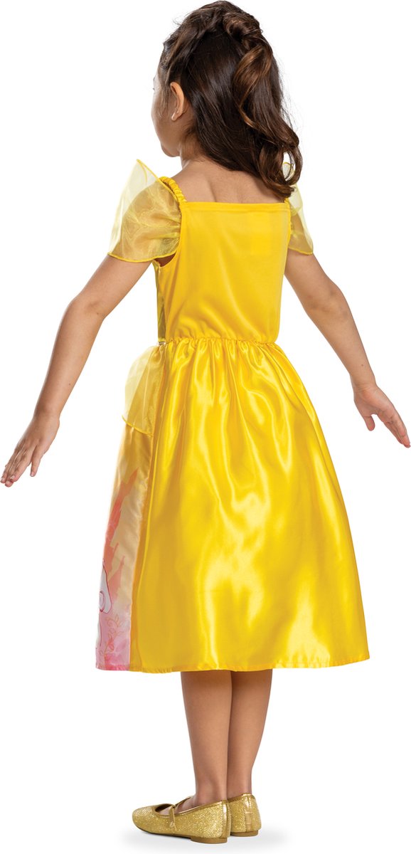 Disney-Prinzessin-Verkleidung – Die Schöne, das Biest, klassisches Belle-Storybook-Kleid, Größe XS (3–4 Jahre), Mädchen