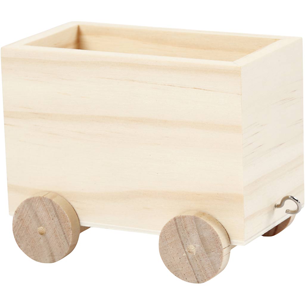 Hölzerner Zugwagen