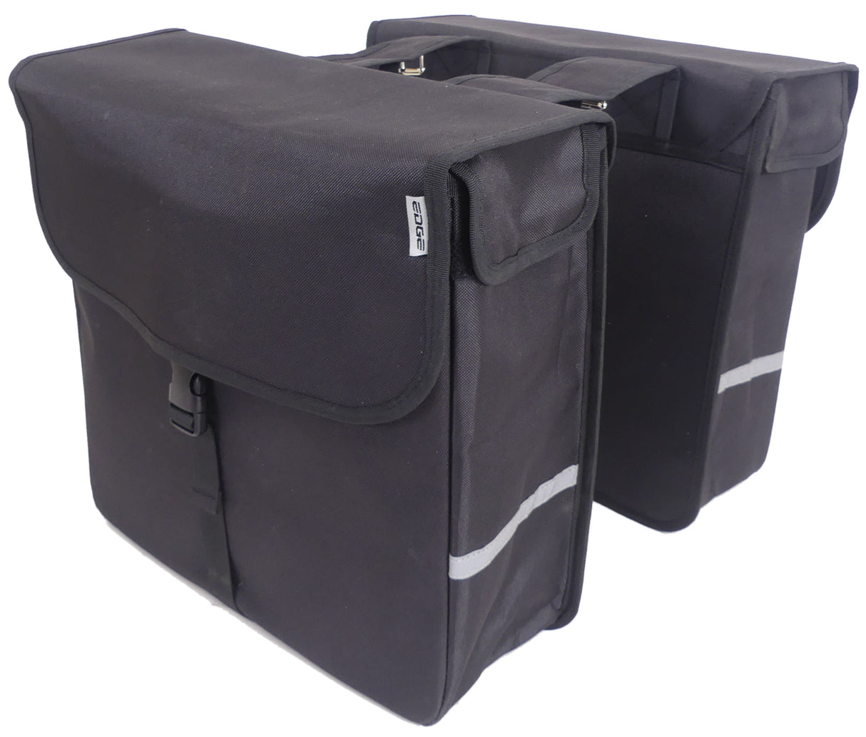 Edge Doppelte Fahrradtasche Luxury Shopper 40 Liter 38 x 40 x 14cm (2x) schwarz