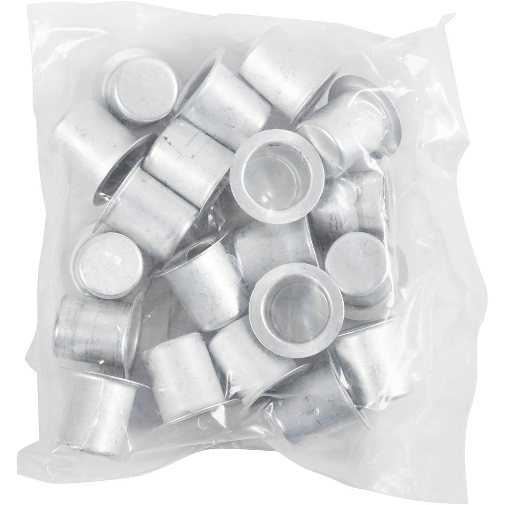 Creativ Company Kerzenhalter, H: 15 mm, T 12 mm, 20 Stück 1 Box