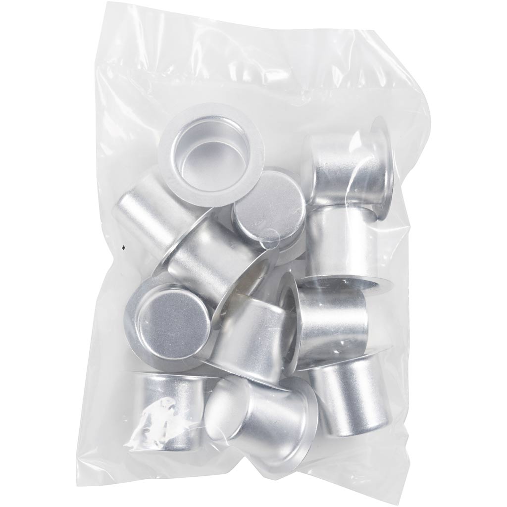 Creativ Company Kerzenhalter, H: 23 mm, T 31 mm, 12 Stück 1 Box