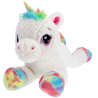 Pluchiez Plüsch Einhorn weiß liegend 80 cm