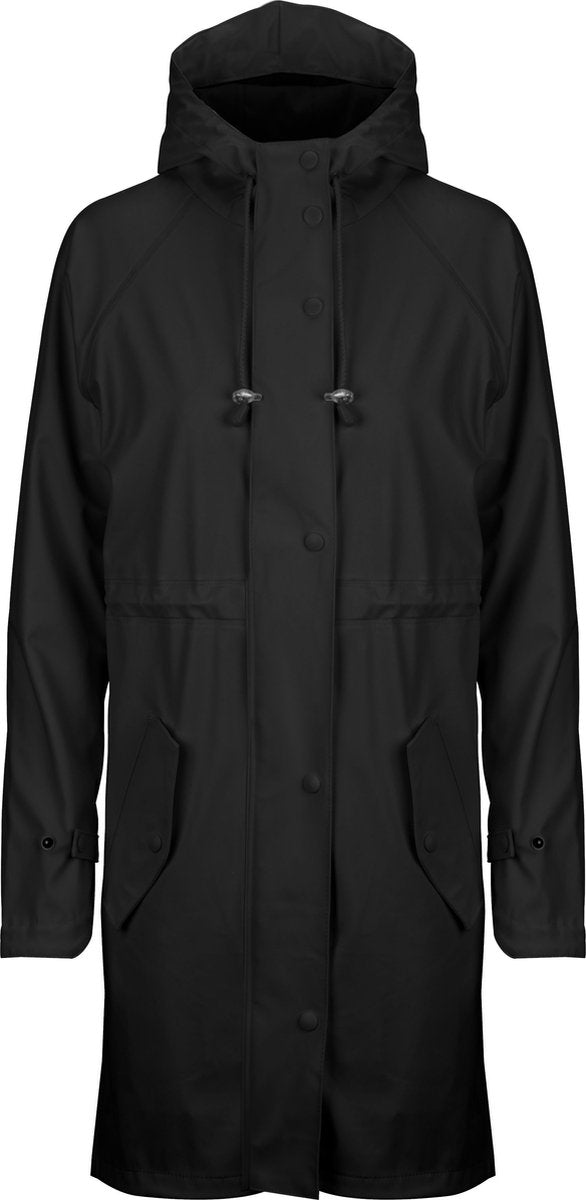 Ralka regenjas dames - mizzle - zwart - maat 44