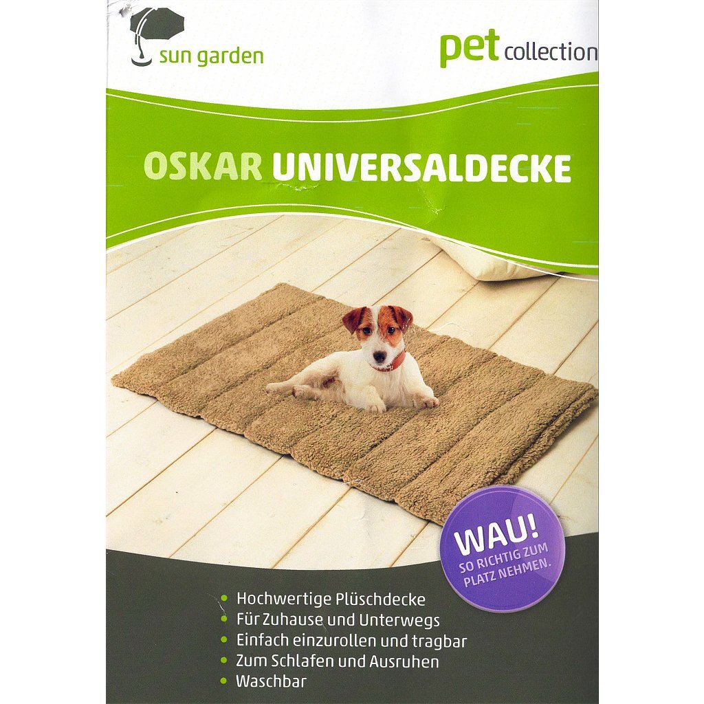 Sun Garden Oskar Roll-Hundeteppich 100x65x4 cm beige