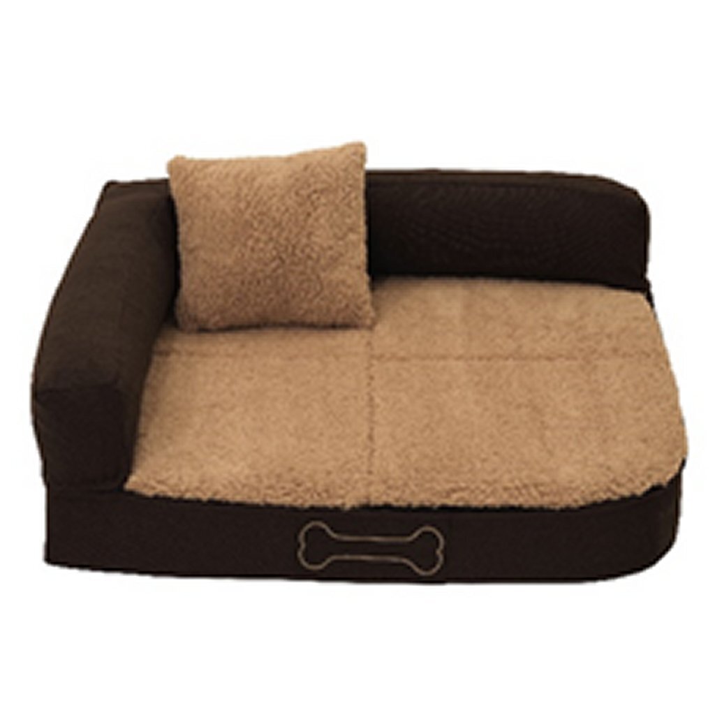 Orthopädisches Hundekissen Sun Garden Pallina 100x80x27 cm braun beige