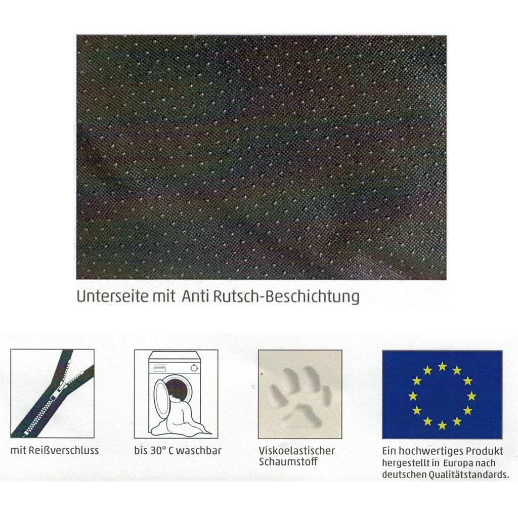 Sun Garden Lou orthopädisches Hundekissen 100x70x5cm grau
