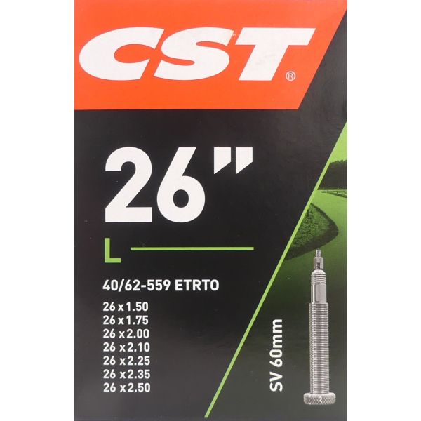 CST Binnenband 26x1.75-1.90-2.30 Etro 47 62-559, Ventil: Presta French 60 mm