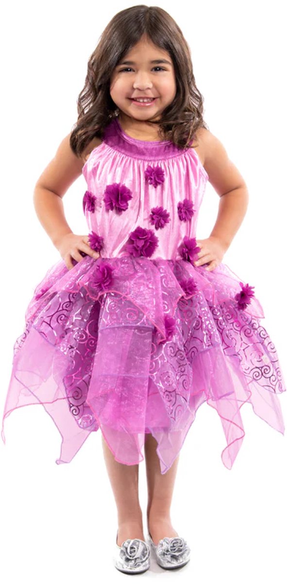 Kleine Abenteuer – Lila Blütenfeenkleid – Größe 98-104