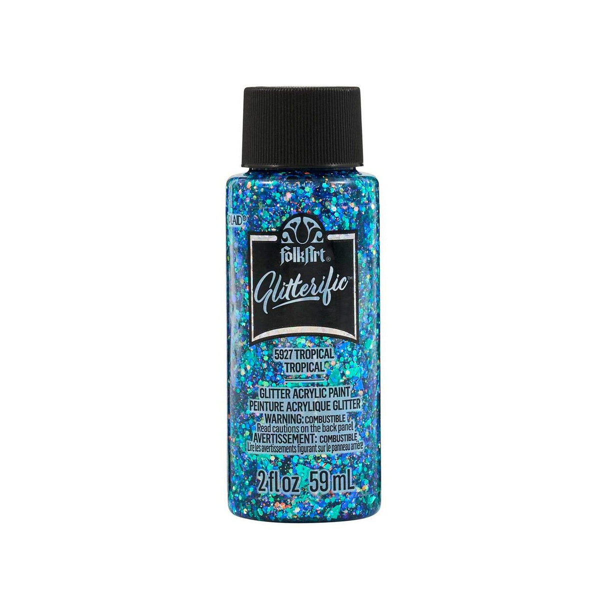 Folkart • glitzernde Acrylfarbe Tropical 59 ml
