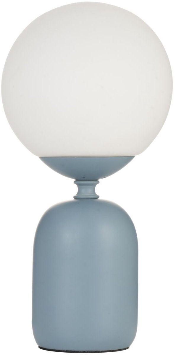 Pauleen LED-Tischleuchte leuchtender Charme - E14 - max. 20 W – Wohnzimmer, Schlafzimmer, Esszimmer – Blau und Weiß