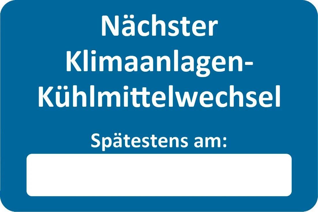 Eichner Kundendienstaufkleber Aufkleber Kühlmittel