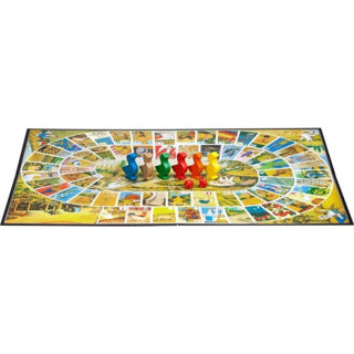 Selecta Taktik Riesengansbrett – klassisches Brettspiel im Extragroßformat – inklusive Spielbrett, Holzgänse und Würfel – ab 5 Jahren