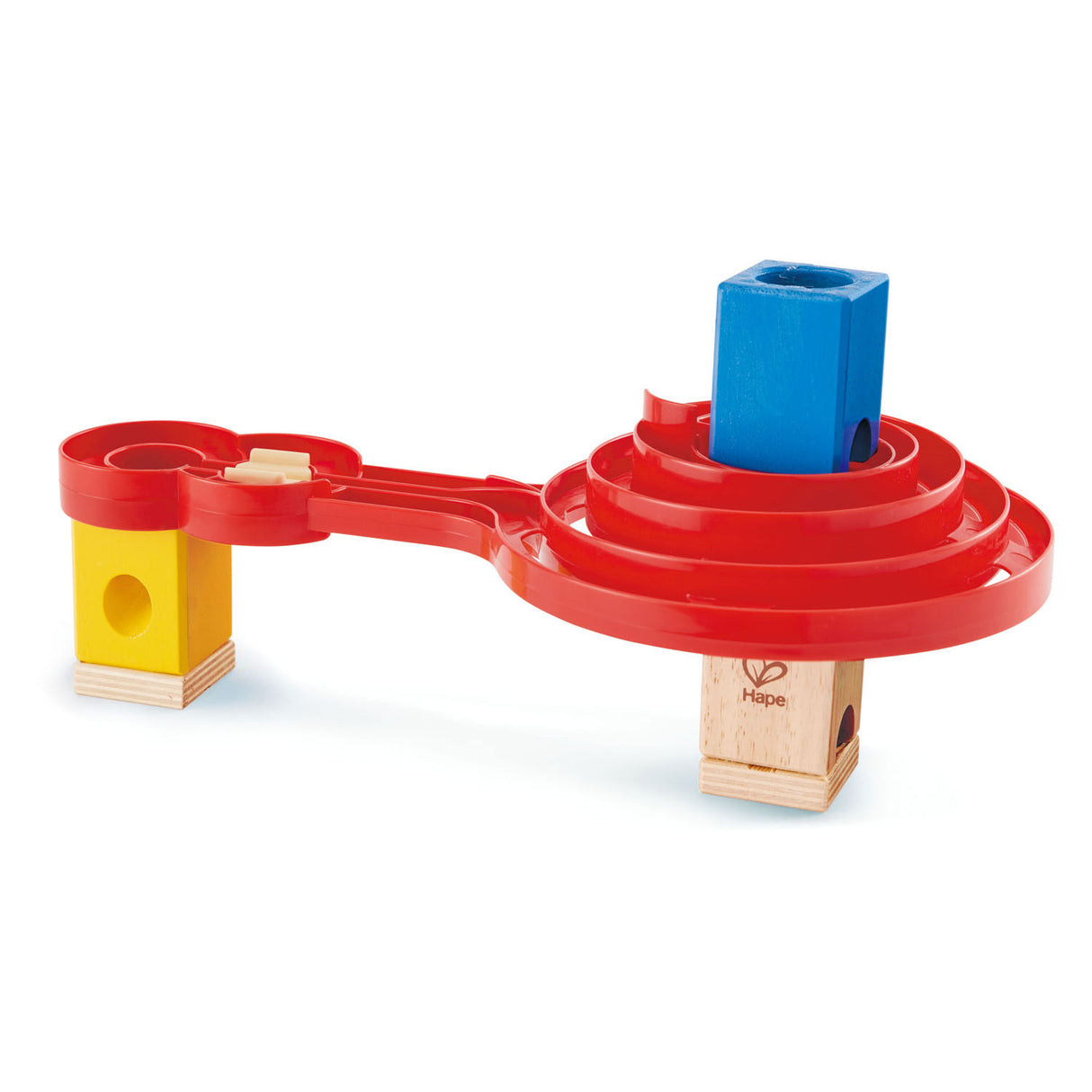 Hape Quadrilla doppelseitige Spiral-Twist-Kugelbahn. 9 Stk.