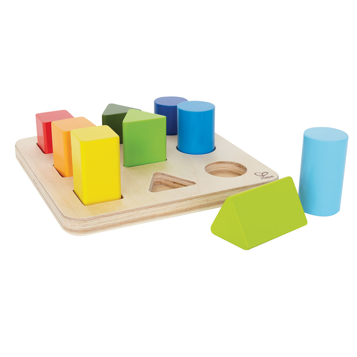 Bilden Sie Hape -Holzsortikett
