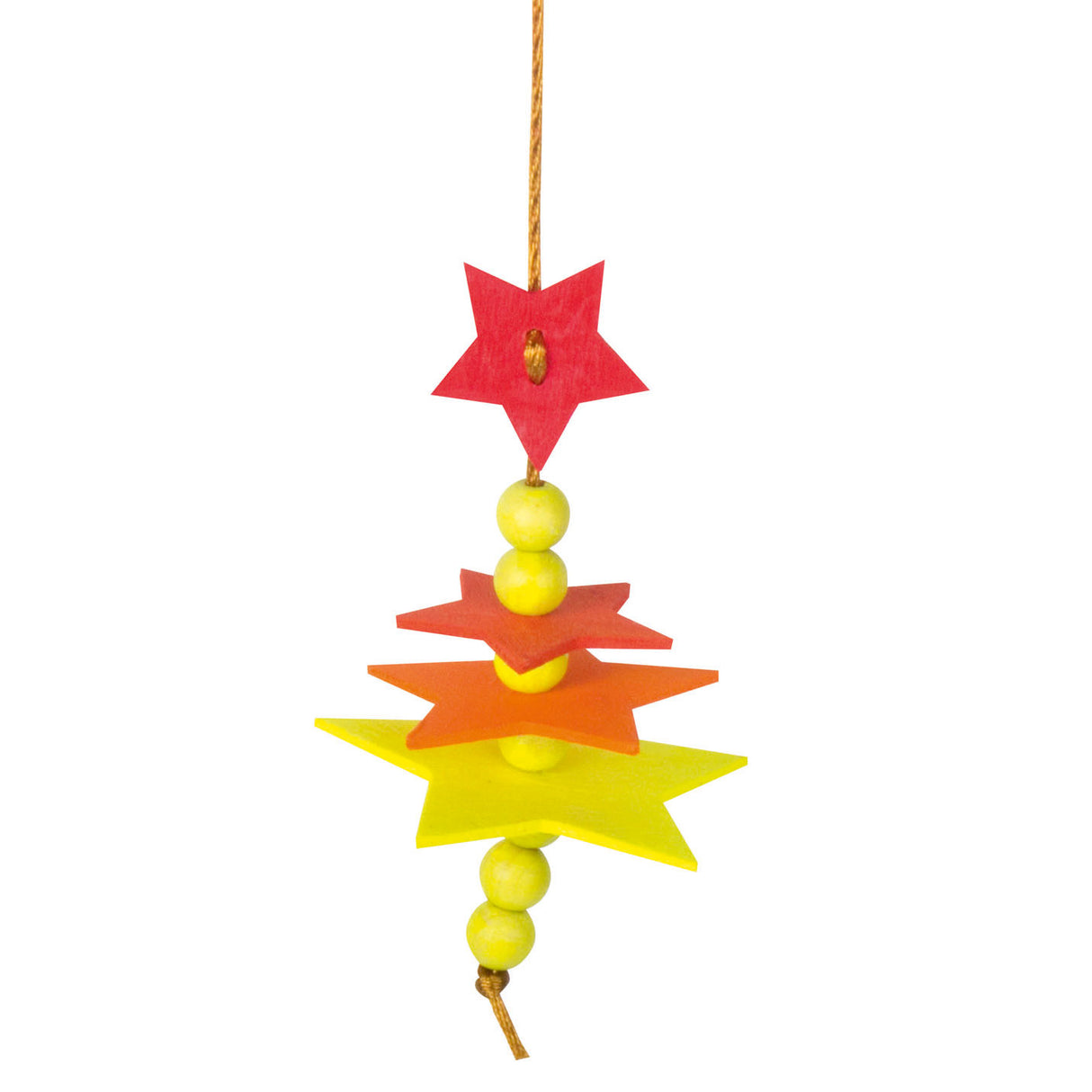 Färben Sie Ihr eigenes Weihnachtshänger-Set Stern