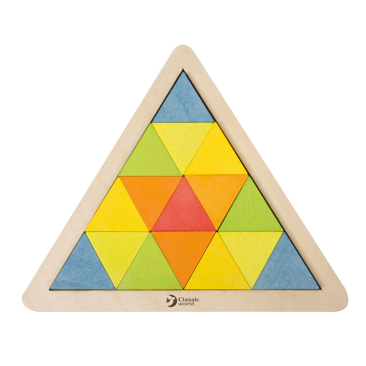 Klassisches Welt-Holzmosaikpuzzle, 67 Teile.