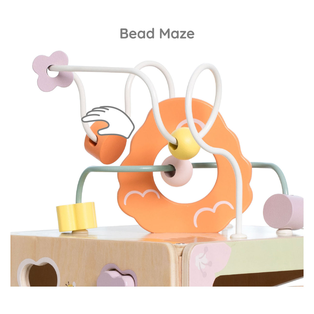Classic World Holz-Aktivitätswürfel Honigbiene, 5 Stück.