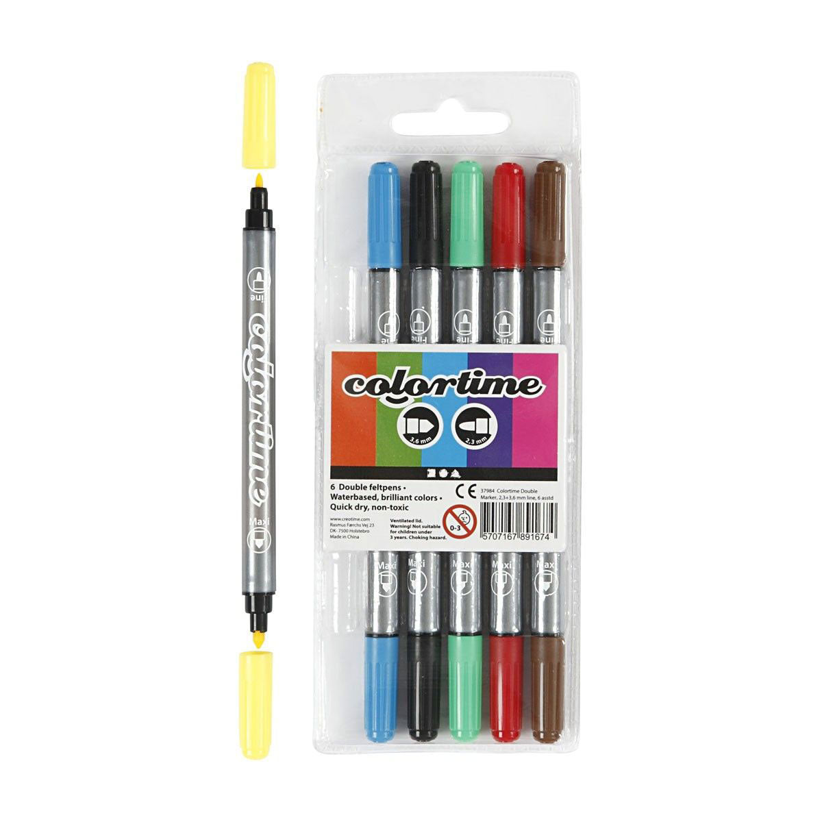 Kreativunternehmen https: www.cchobby.nl colortime-double-tip-line-thickness-2-3-3-6-mm-standard-colours-6-piece-1-box