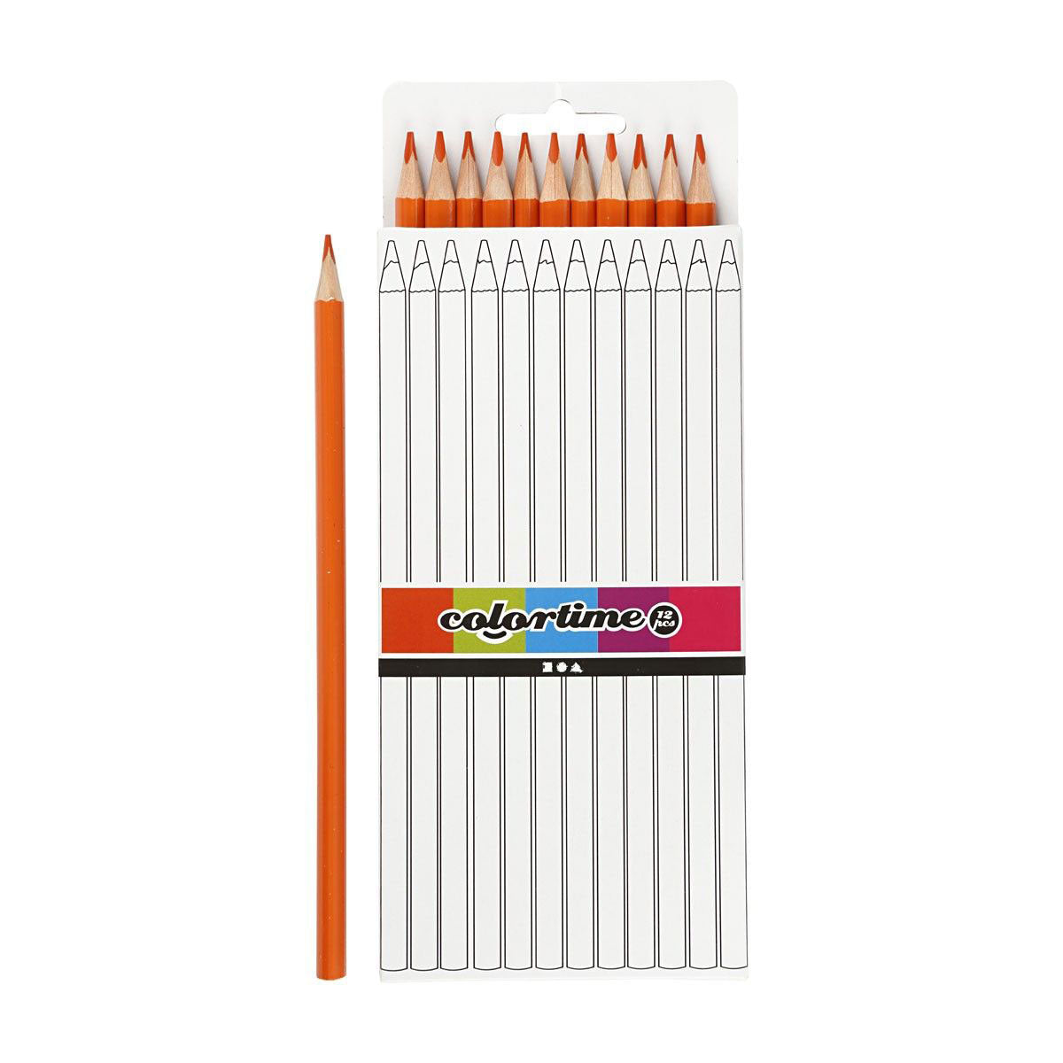 Creativ Company Dreiecks-Buntstifte - Orange, 12 Stk.