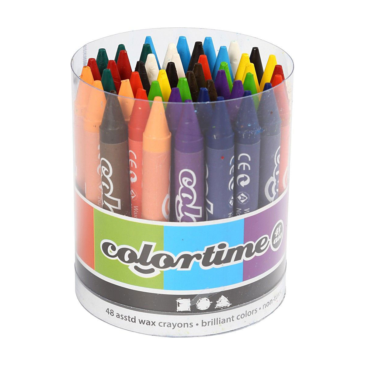 Creativ Company-Set mit 12 Farben Buntkreide, 48-tlg.