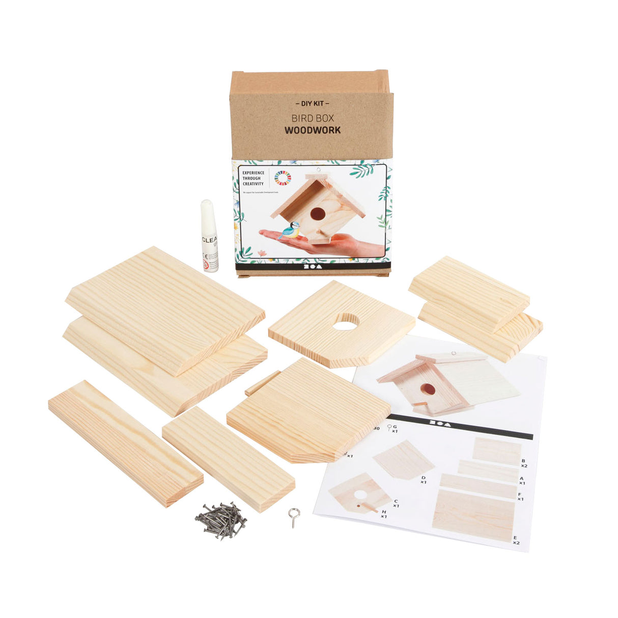 Kreativunternehmen https: www.cchobby.nl Birdhouse-h-13-cm-d-14-5-cm-w-16-cm-1-piece