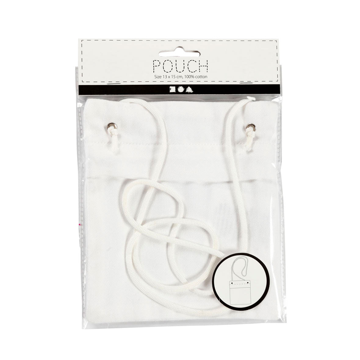 Https: www.cchobby.nl hängende Brieftasche-Größe-13x15-cm-210-gr-weiß-1-teilig