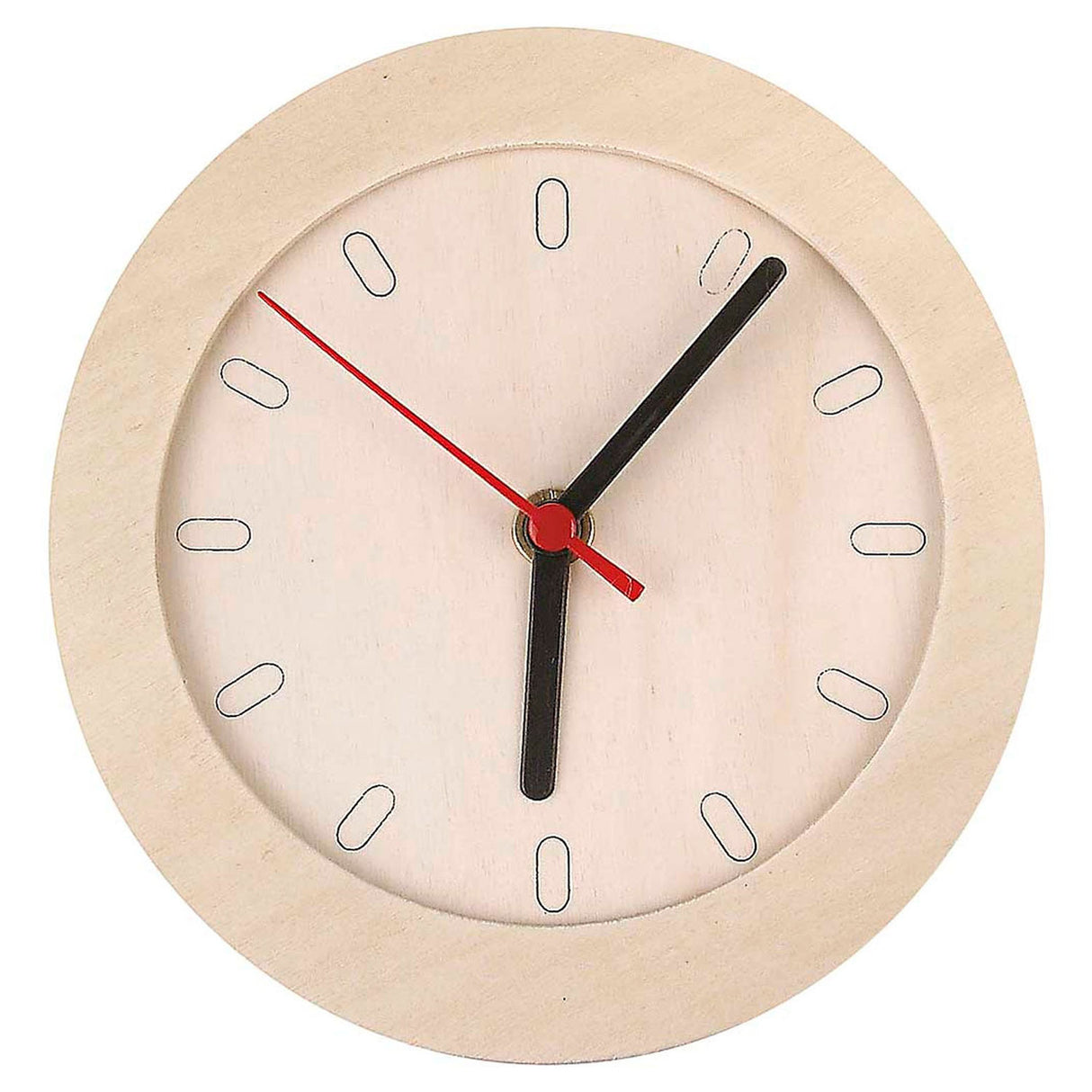 Kreativunternehmen https: www.cchobby.nl Clock-with-wooden-frame-d-15-cm-1-piece