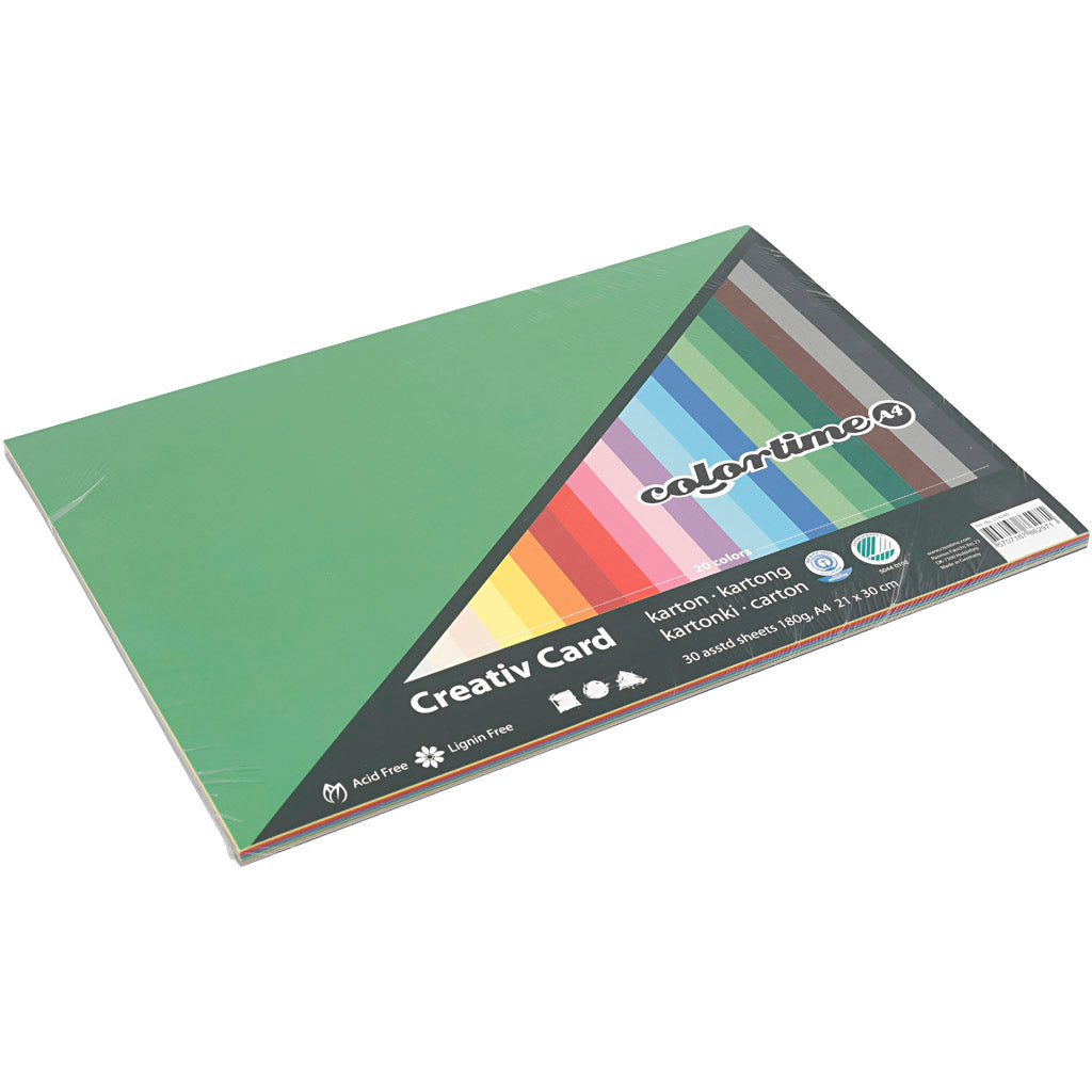 Kreativunternehmen https: www.cchobby.nl coloured-cardboard-a4-sheet-210x297-mm-180-gr-diverse-colours-30-div-vellen-1-doos