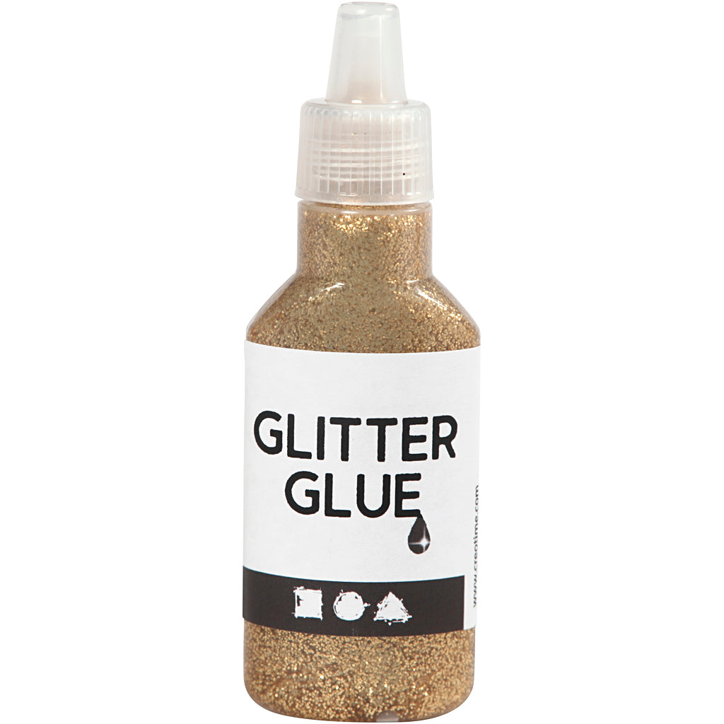 Creativ Company Glitzerkleber Gold, 25ml