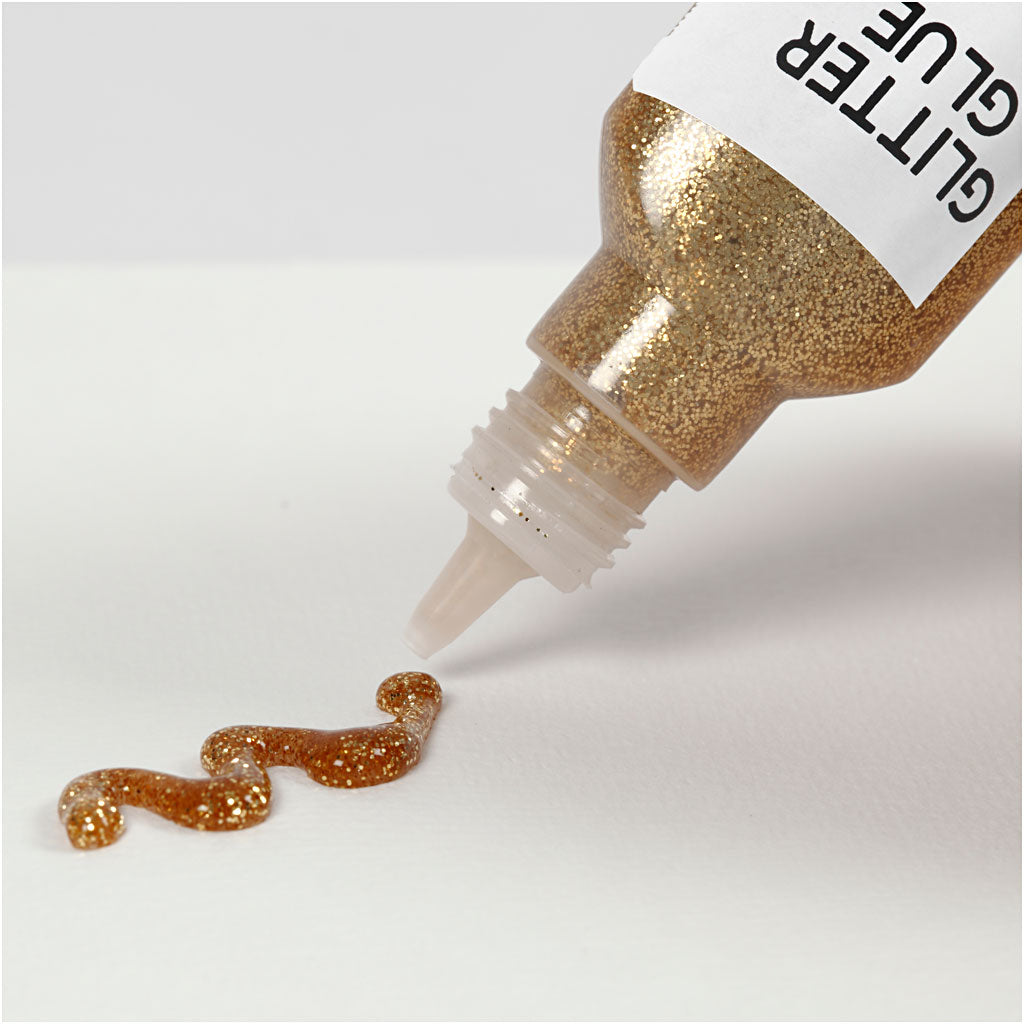 Creativ Company Glitzerkleber Gold, 25ml