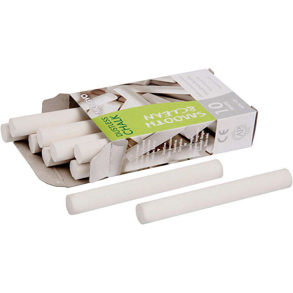 Kreativunternehmen https: www.cchobby.nl Tafelkreide-l-8-cm-d-10-mm-white-10-piece-1-box