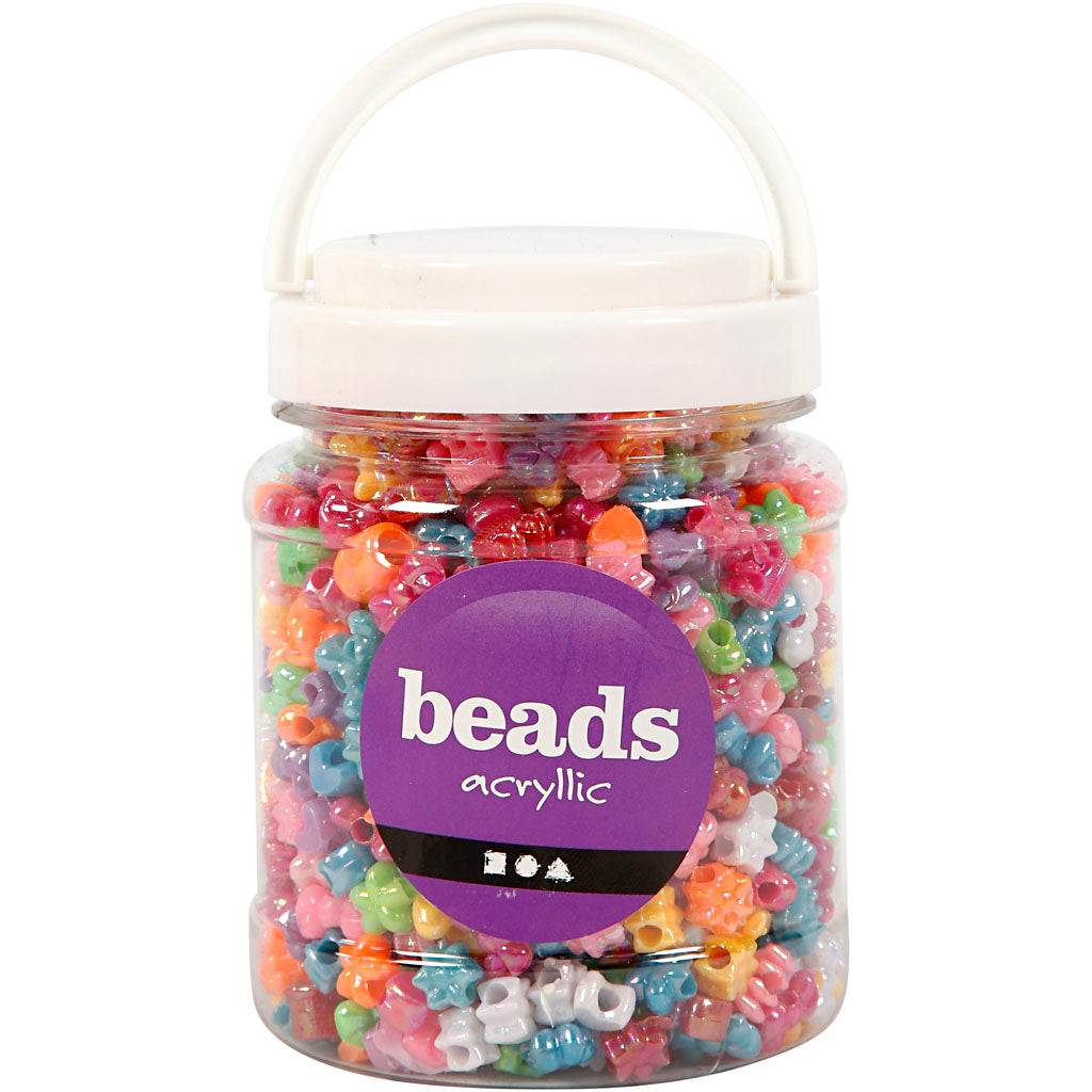 Kreativunternehmen https: www.cchobby.nl Figure-beads-d-10-mm-hole-size-3-mm-ca. 1100-piece-various-colors-380-gr-700-ml-1-box