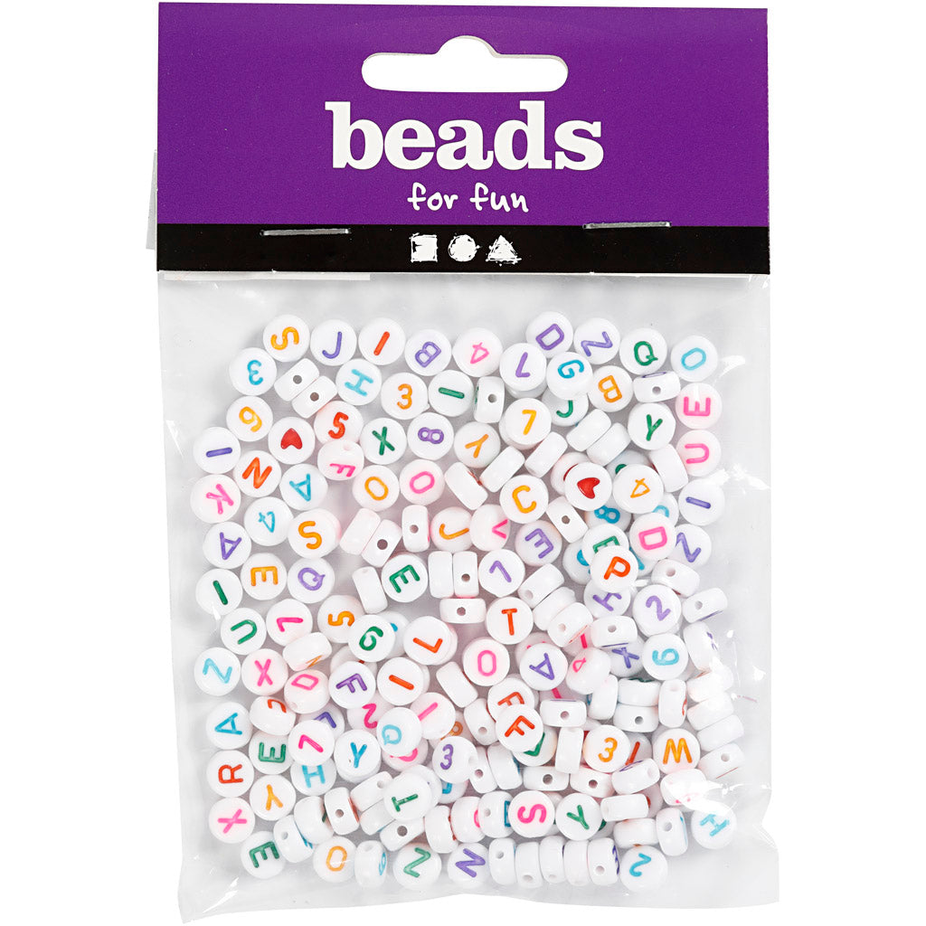 Kreativunternehmen https: www.cchobby.nl letterbeads-size-7-mm-holesize-1-2-mm-ca. 200-piece-white-25-gr-1-box-699070