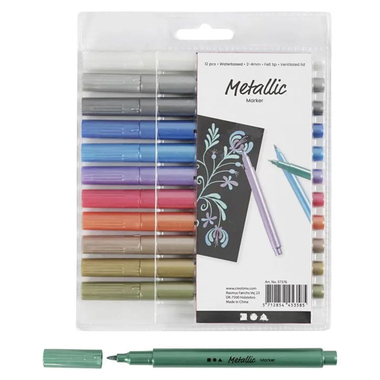 Kreativunternehmen https: www.cchobby.nl metallic-marker-line-thickness-2-4-mm-metallic-colors-12-piece-1-box