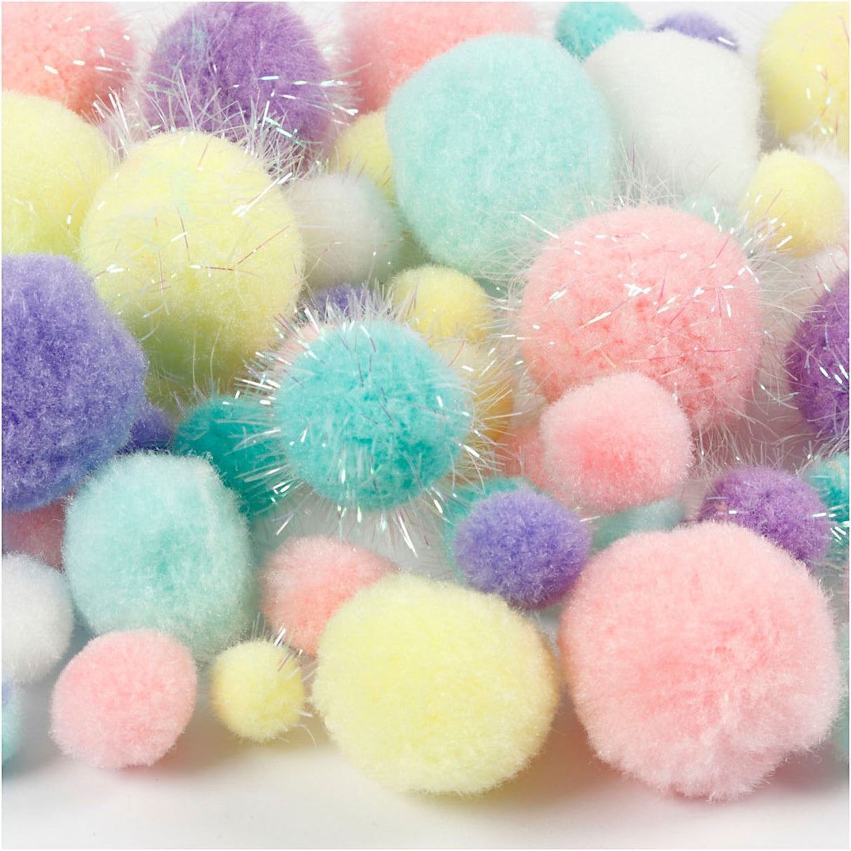 Kreativunternehmen https: www.cchobby.nl pompoms-d-15-40-mm-glitter-ca-400-piece-pastelcolours-400-gr-1-box
