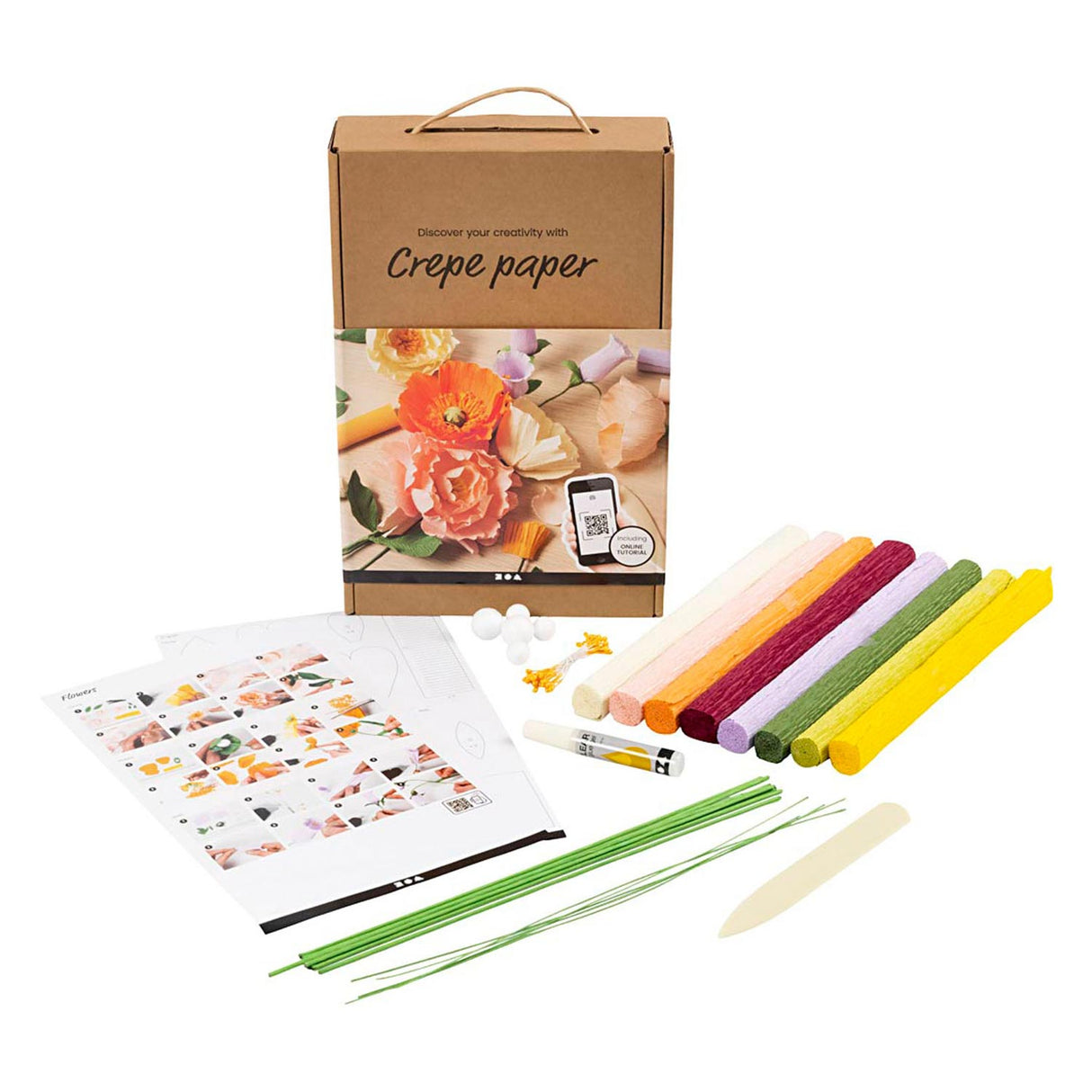 Kreativunternehmen https: www.cchobby.nl starter-hobbyset-crepepaper-diverse-colors-1-box