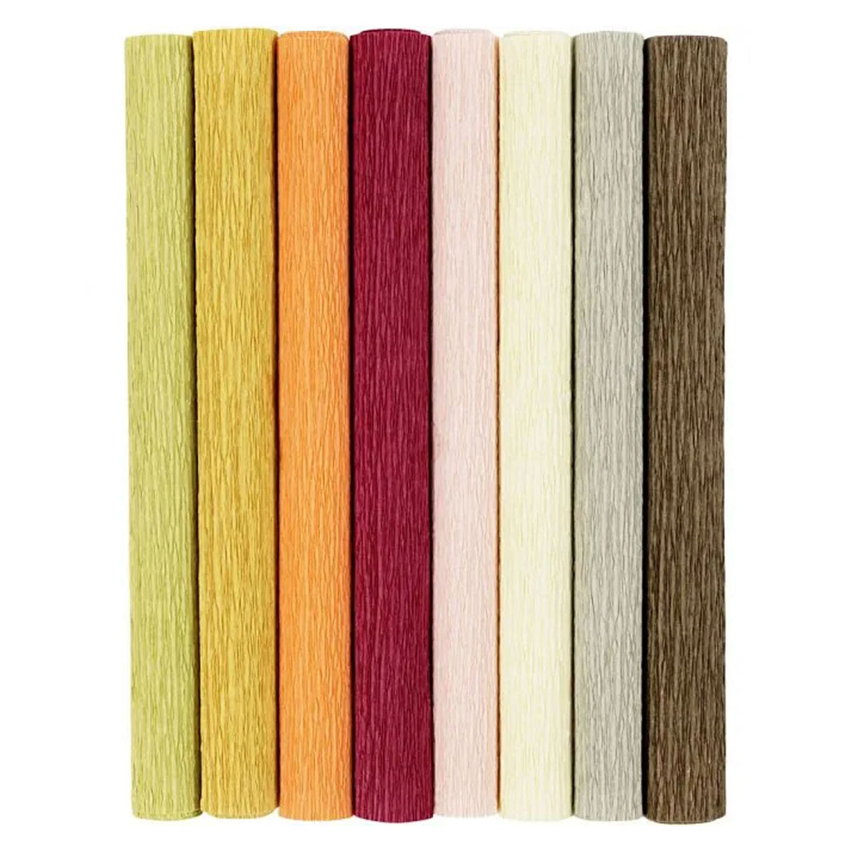 Creativ Company Krepppapier, Blatt 25x60 cm, Kreppverhältnis: 180 %, 105 g, Pastellfarben, 8 Blatt 1 Karton