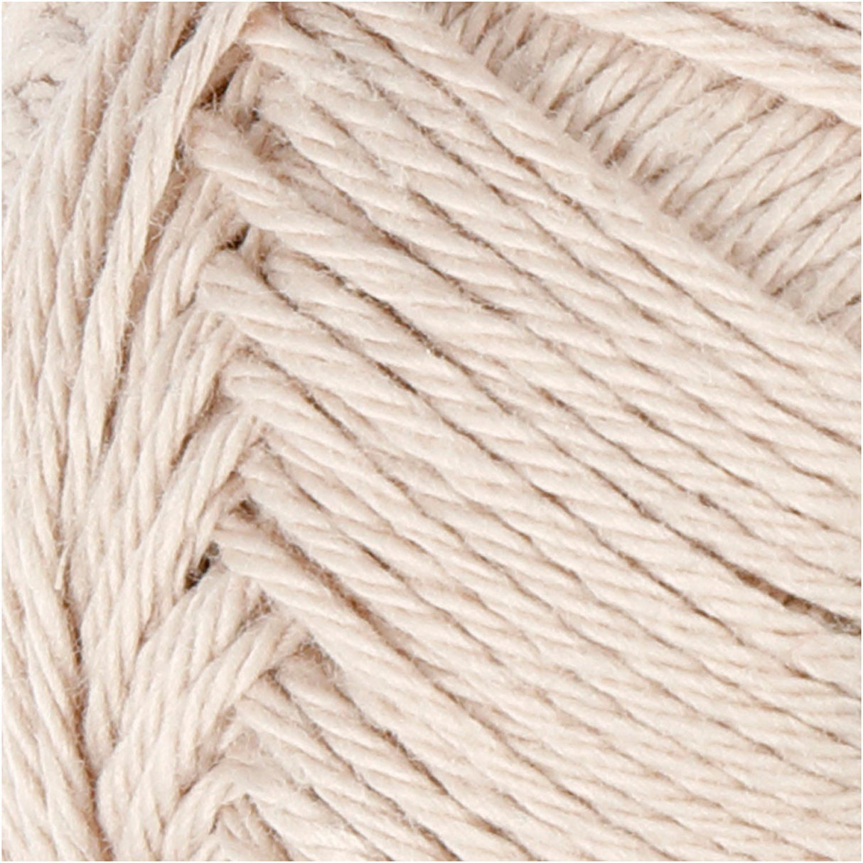 Creativ Company Baumwollgarn, Sandfarbe, 50 g, 170 m