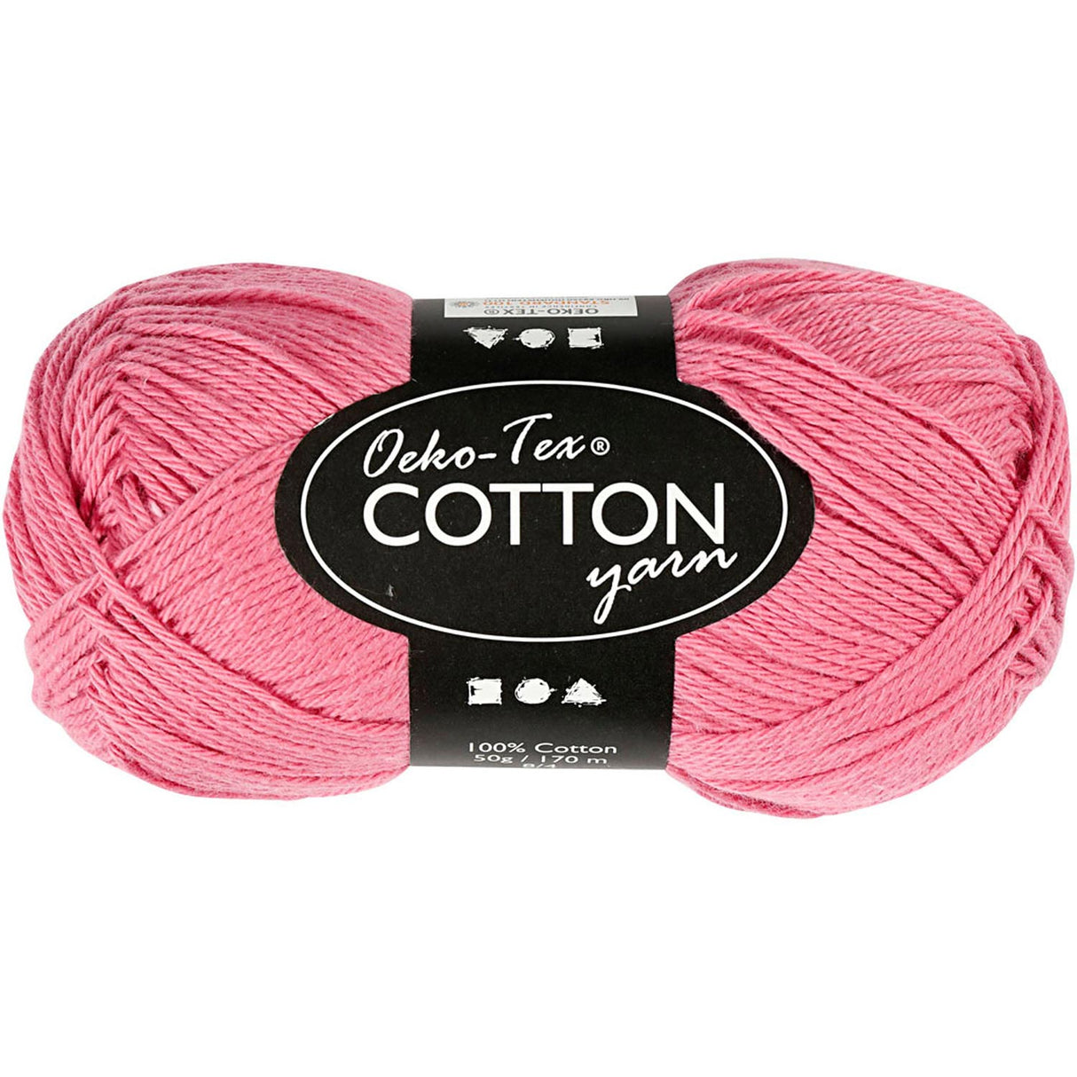 Creativ Company Baumwollgarn, dunkelrosa, 50 g, 170 m