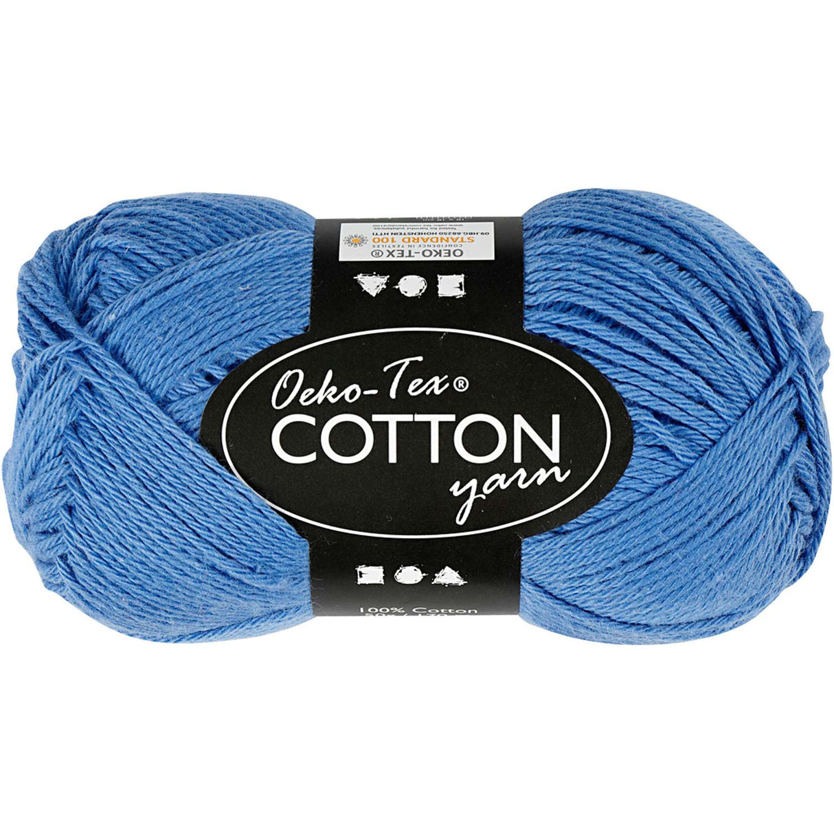 Creativ Company Baumwollgarn, blau, 50gr, 170m